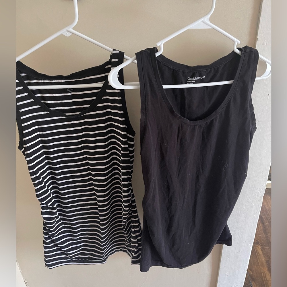 GAP Maternity two pack tank tops